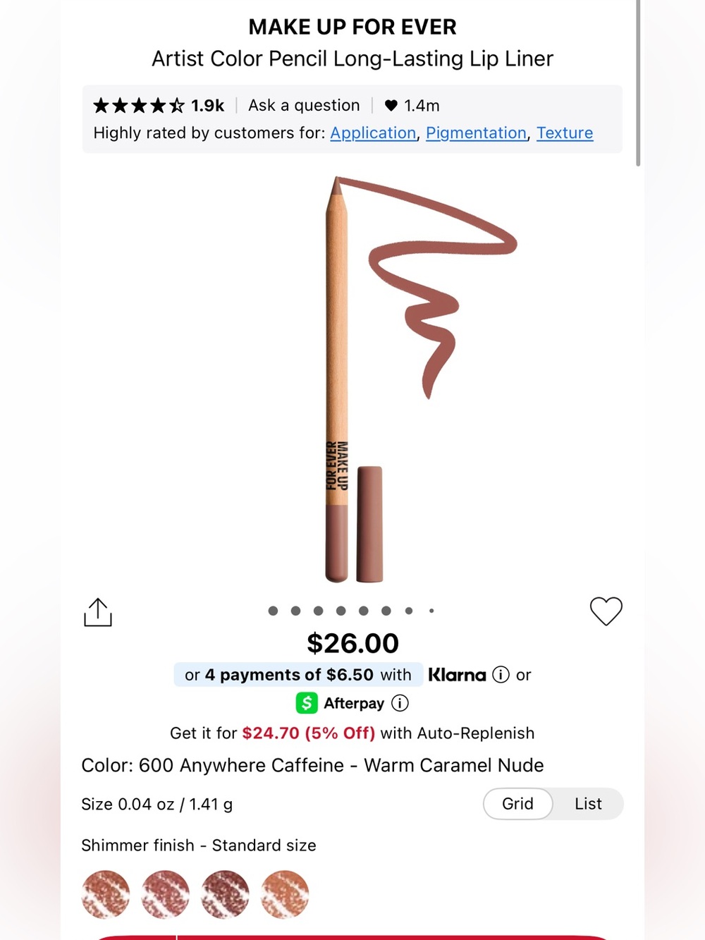 Makeup Forever Artist Color Pencil - Anywhere Caffeine